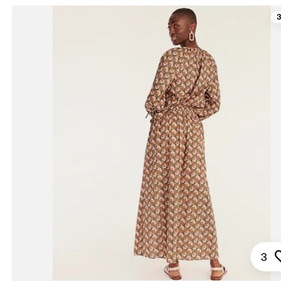 J.Crew, NWT Side slit Maxi skirt in Ratti Prism Floral 💯% cotton/pockets BG543 - Picture 10 of 12